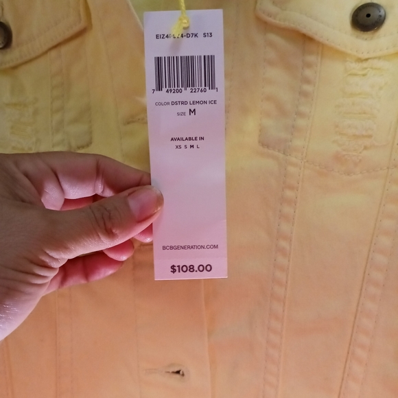 Yellow demin jacket - Picture 3 of 4